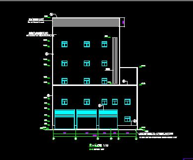 饲料厂5层钢结构厂房建筑施工图纸免费下载 工业 农业建筑