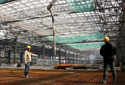 京沪高铁虹桥站站房主体钢结构安装工程全部完工